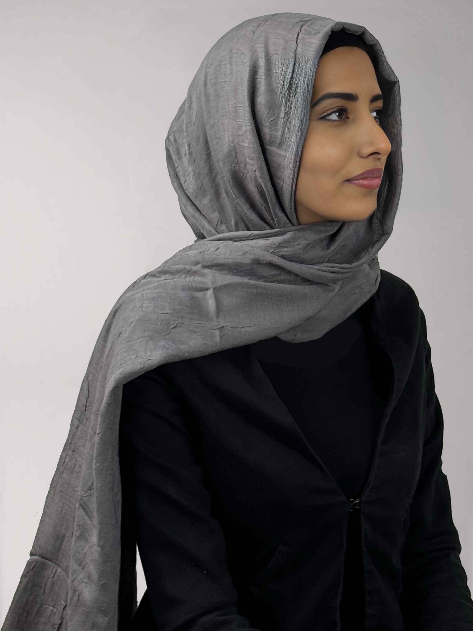 Charcoal Crinkle |Dark Grey