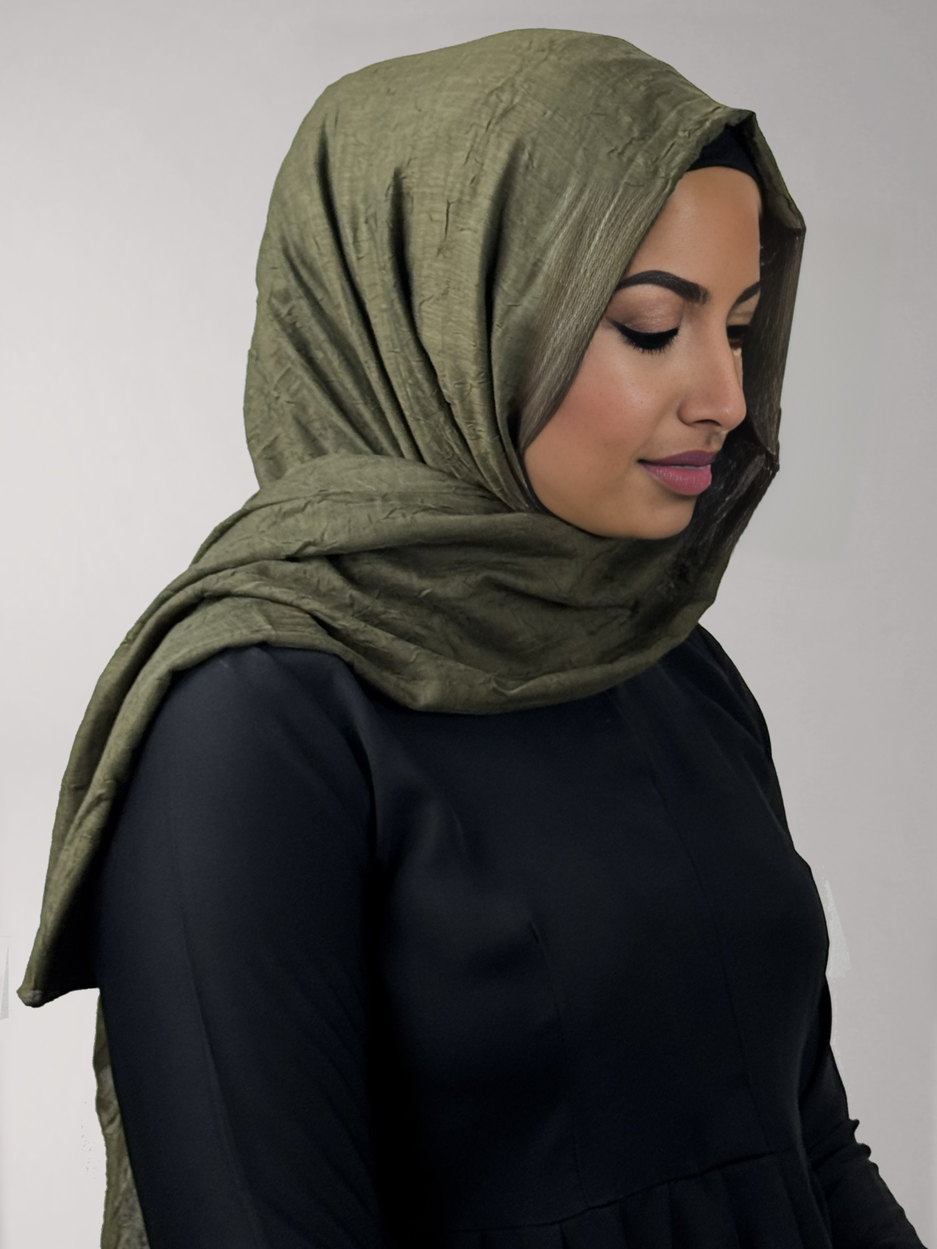 Olive Crinkle | Dark Green