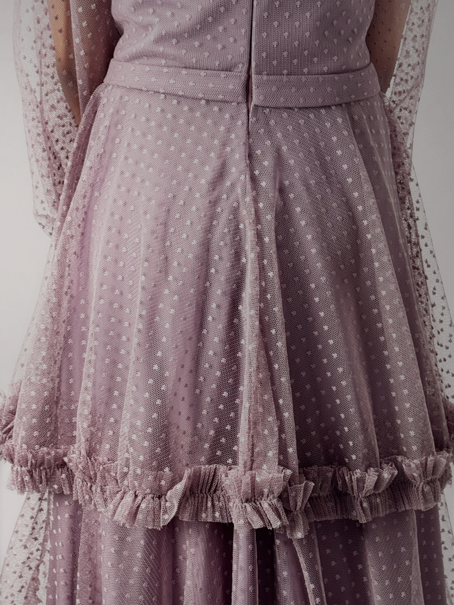 Rose-Tiered Ruffles
