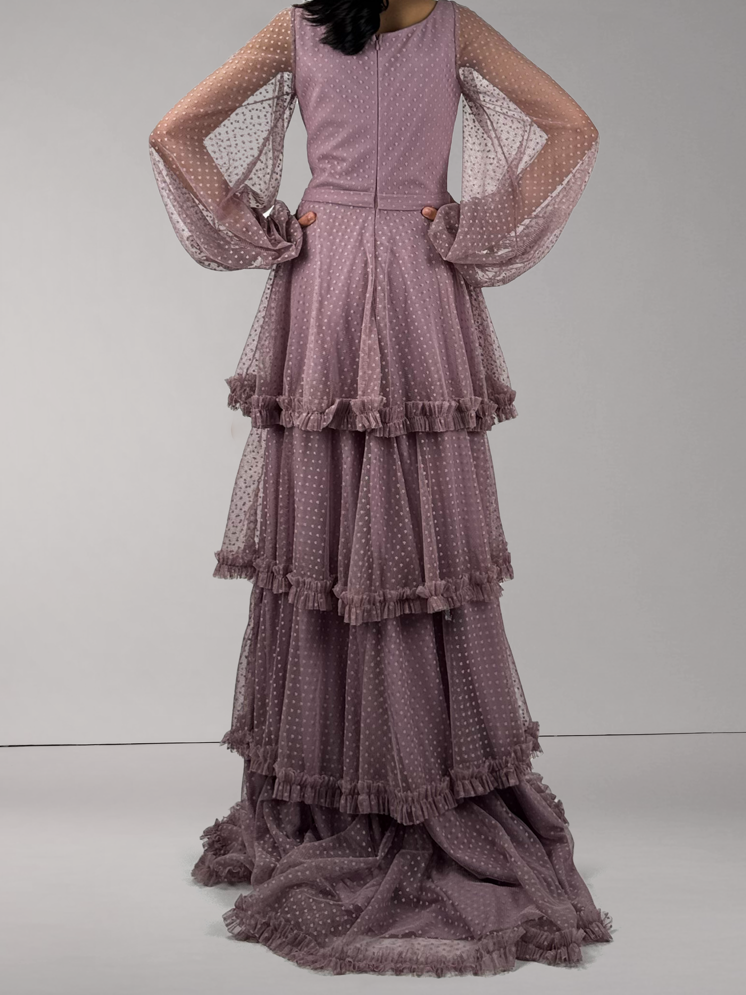 Rose-Tiered Ruffles